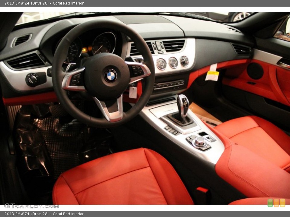 Coral Red Interior Prime Interior for the 2013 BMW Z4 sDrive 28i #74699353