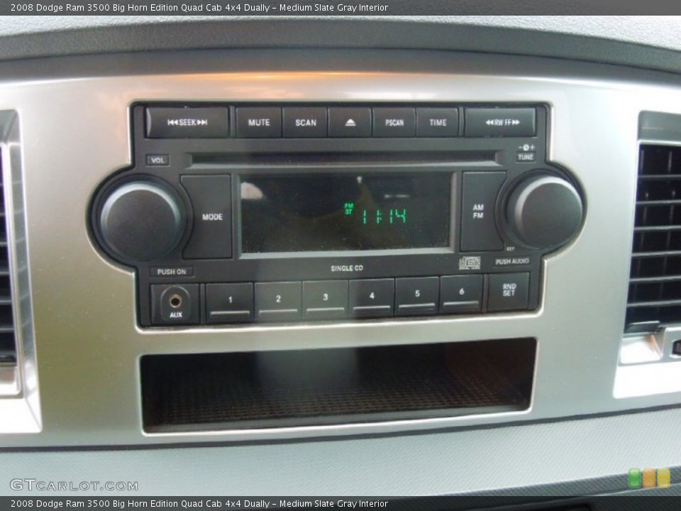 Medium Slate Gray Interior Audio System for the 2008 Dodge Ram 3500 Big Horn Edition Quad Cab 4x4 Dually #74699796