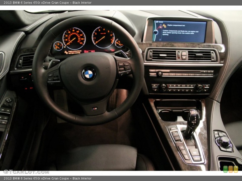 Black Interior Dashboard for the 2013 BMW 6 Series 650i xDrive Gran Coupe #74700564