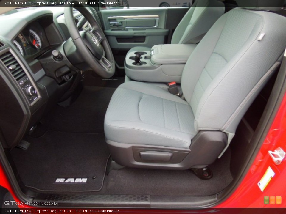 Black/Diesel Gray Interior Photo for the 2013 Ram 1500 Express Regular Cab #74700790