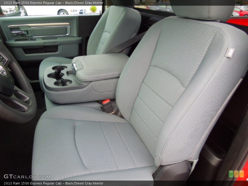 Black/Diesel Gray Interior Front Seat for the 2013 Ram 1500 Express Regular Cab #74700815