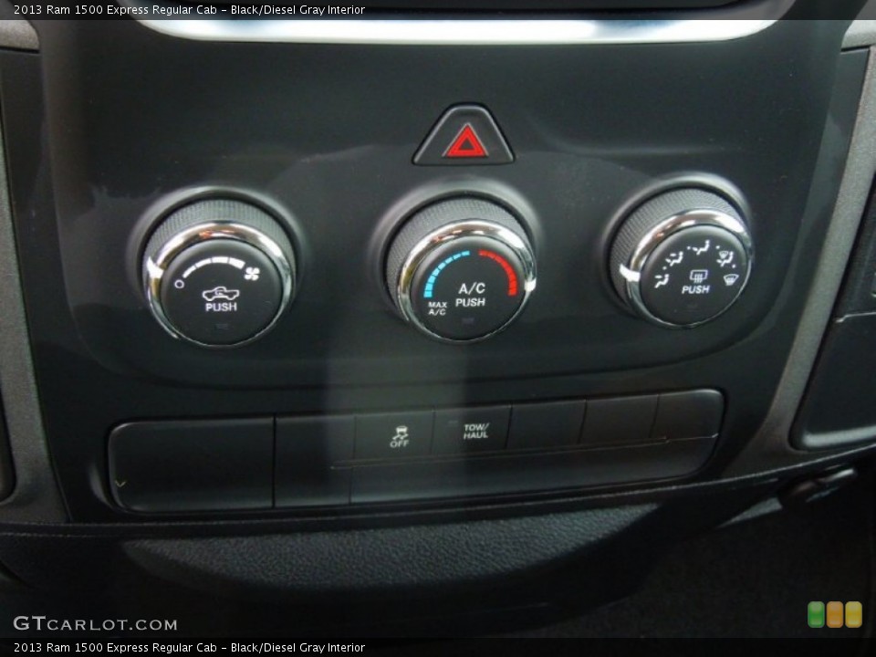 Black/Diesel Gray Interior Controls for the 2013 Ram 1500 Express Regular Cab #74700901