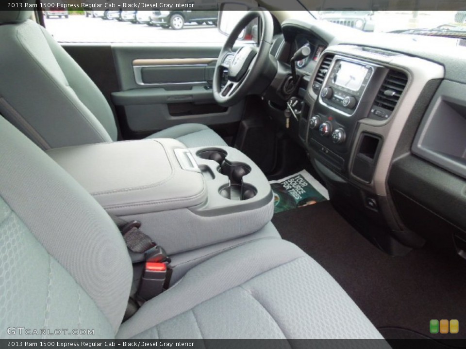 Black/Diesel Gray Interior Photo for the 2013 Ram 1500 Express Regular Cab #74701030