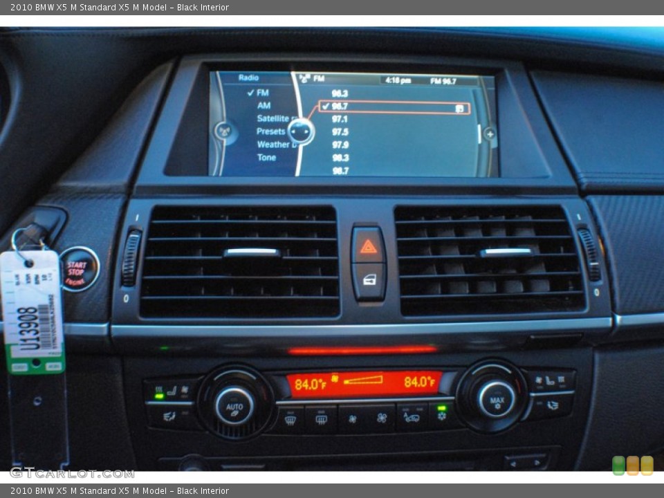 Black Interior Controls for the 2010 BMW X5 M  #74701487