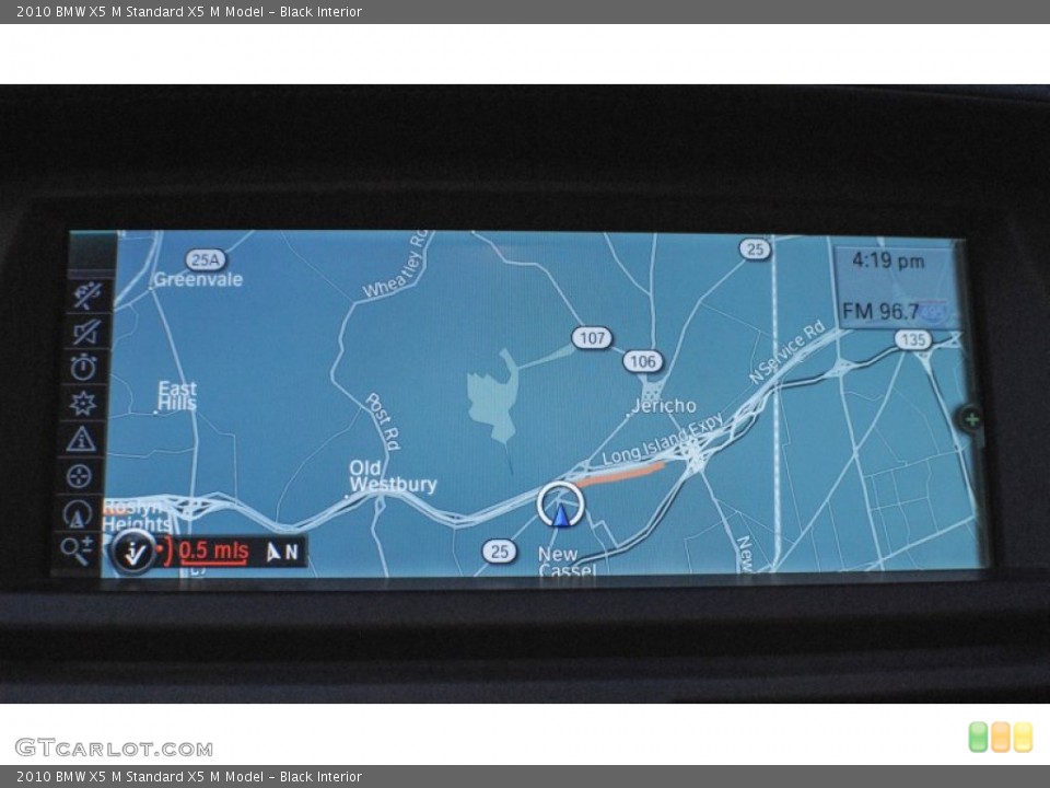 Black Interior Navigation for the 2010 BMW X5 M  #74701514