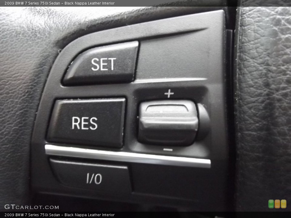 Black Nappa Leather Interior Controls for the 2009 BMW 7 Series 750i Sedan #74703436