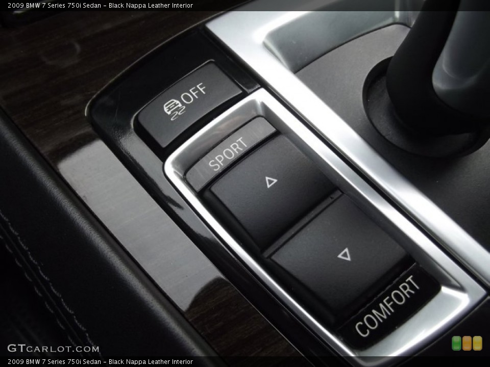Black Nappa Leather Interior Controls for the 2009 BMW 7 Series 750i Sedan #74703487