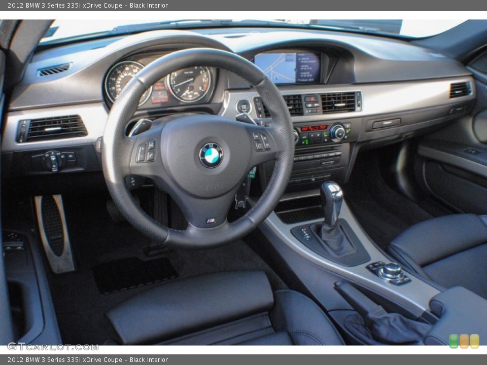 Black Interior Dashboard for the 2012 BMW 3 Series 335i xDrive Coupe #74703556
