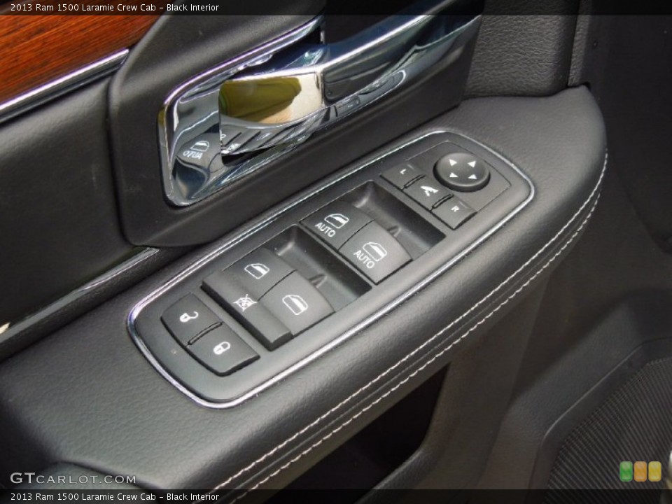 Black Interior Controls for the 2013 Ram 1500 Laramie Crew Cab #74703561