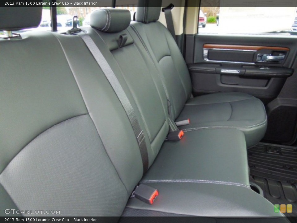 Black Interior Rear Seat for the 2013 Ram 1500 Laramie Crew Cab #74703787
