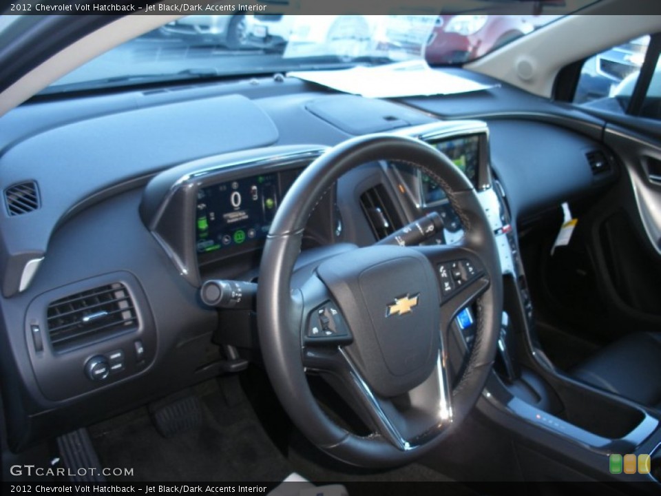 Jet Black/Dark Accents Interior Steering Wheel for the 2012 Chevrolet Volt Hatchback #74705436