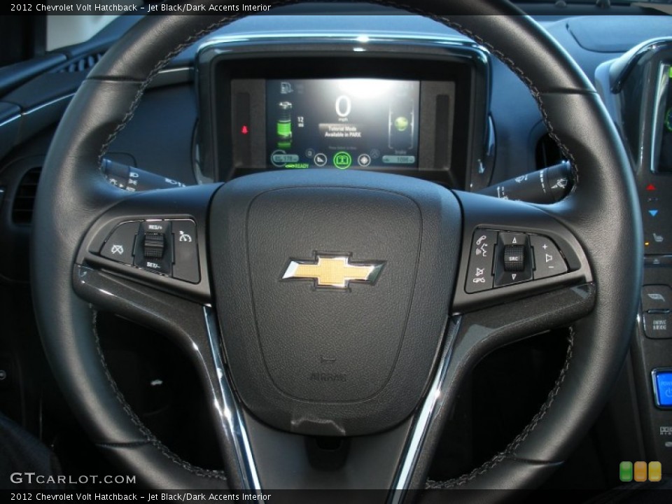 Jet Black/Dark Accents Interior Steering Wheel for the 2012 Chevrolet Volt Hatchback #74705455