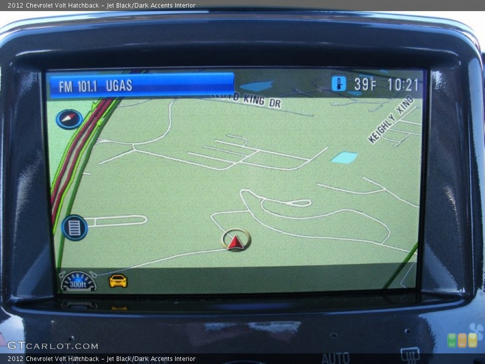 Jet Black/Dark Accents Interior Navigation for the 2012 Chevrolet Volt Hatchback #74705521