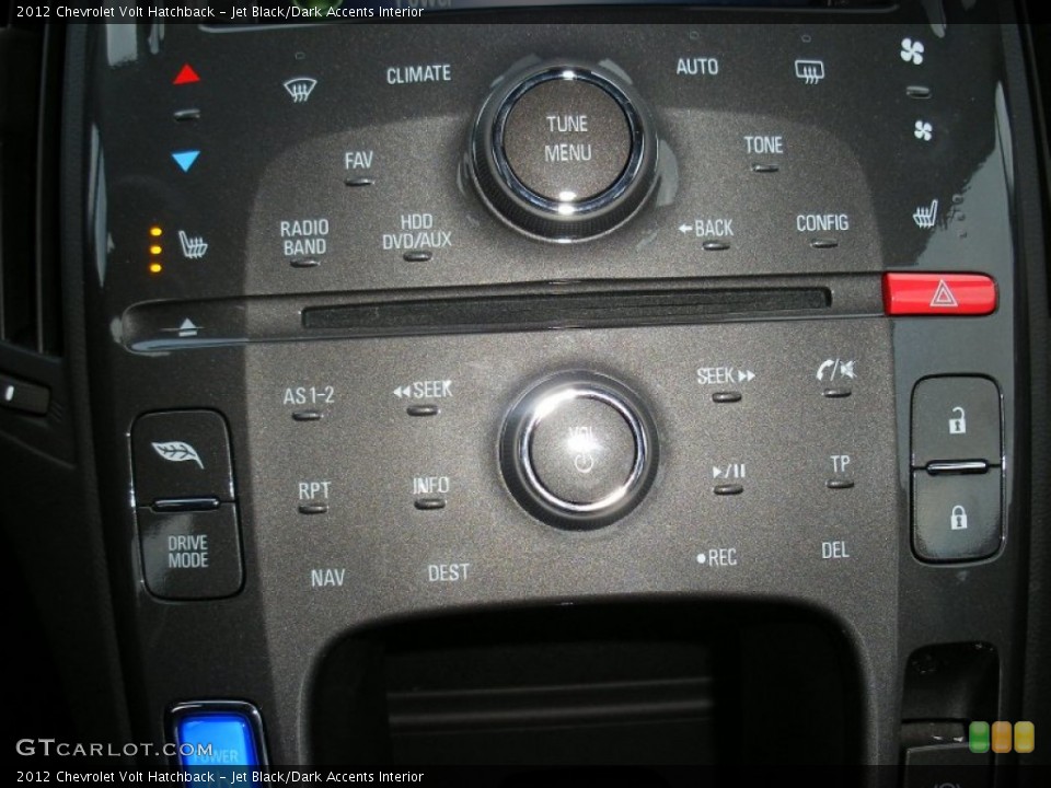 Jet Black/Dark Accents Interior Controls for the 2012 Chevrolet Volt Hatchback #74705626