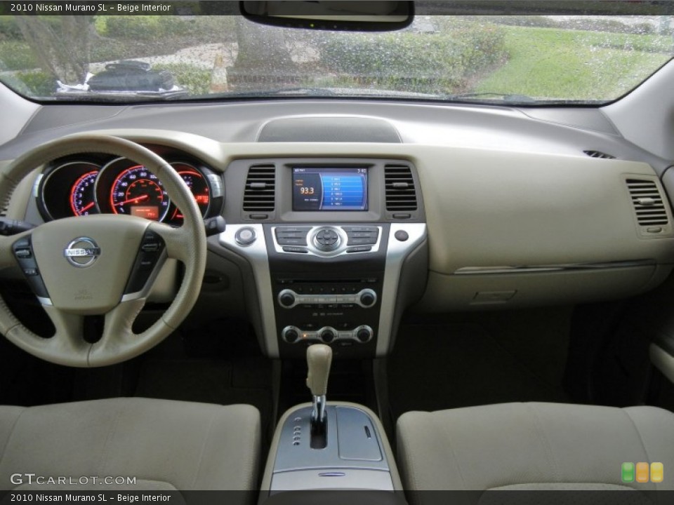 Beige Interior Dashboard for the 2010 Nissan Murano SL #74706412