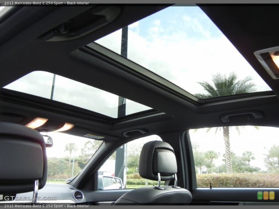 Black Interior Sunroof for the 2013 Mercedes-Benz C 250 Sport #74707744