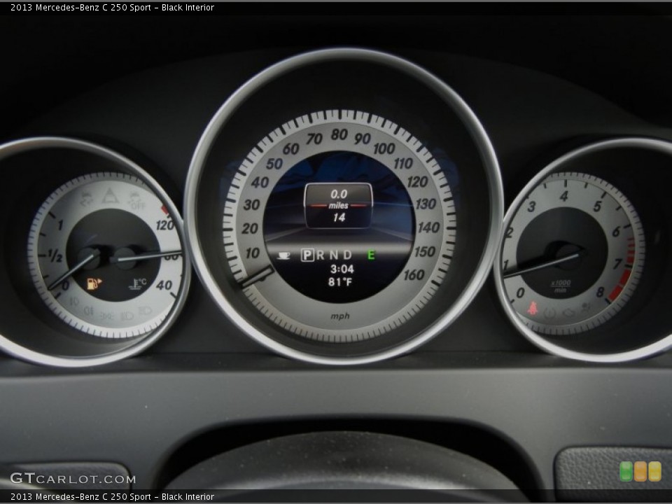 Black Interior Gauges for the 2013 Mercedes-Benz C 250 Sport #74707783
