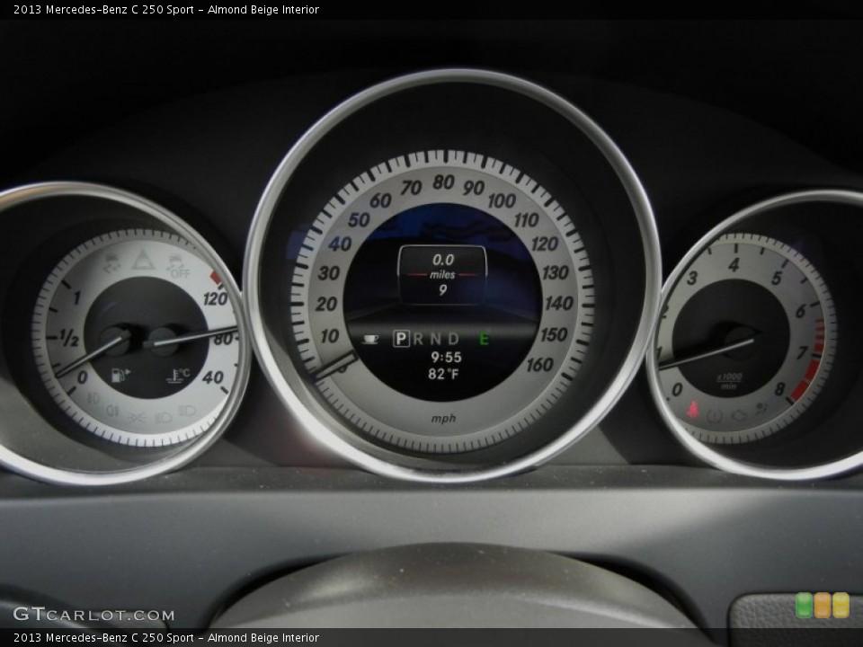 Almond Beige Interior Gauges for the 2013 Mercedes-Benz C 250 Sport #74708086
