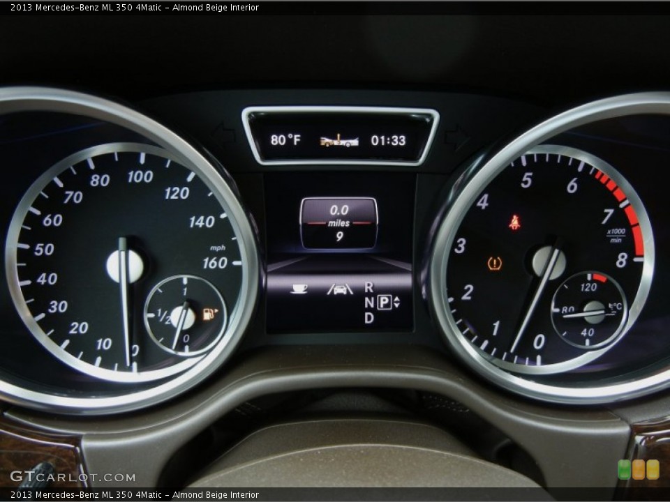 Almond Beige Interior Gauges for the 2013 Mercedes-Benz ML 350 4Matic #74708680