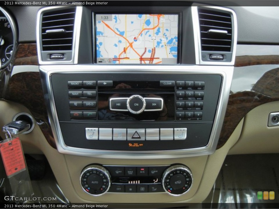 Almond Beige Interior Controls for the 2013 Mercedes-Benz ML 350 4Matic #74708702
