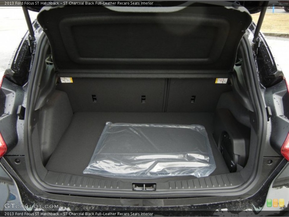 ST Charcoal Black Full-Leather Recaro Seats Interior Trunk for the 2013 Ford Focus ST Hatchback #74711355