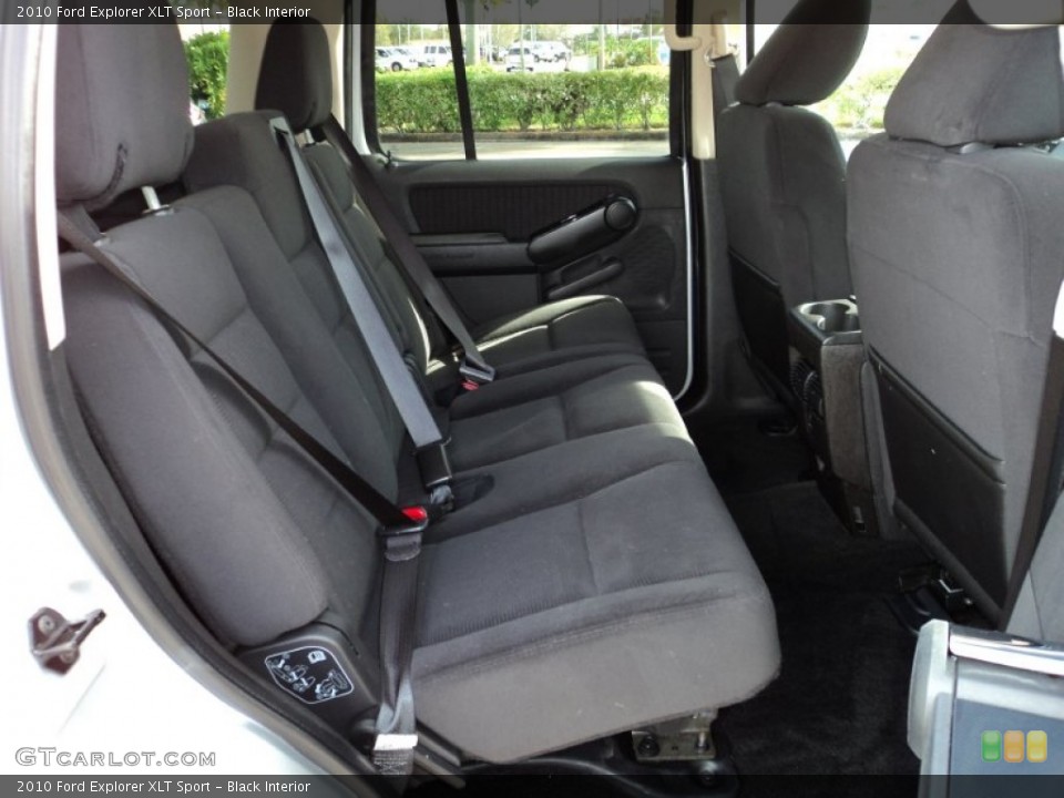 Black Interior Rear Seat for the 2010 Ford Explorer XLT Sport #74715265