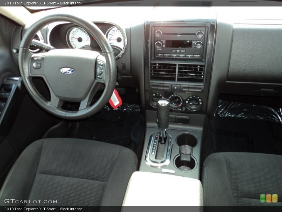 Black Interior Dashboard for the 2010 Ford Explorer XLT Sport #74715289