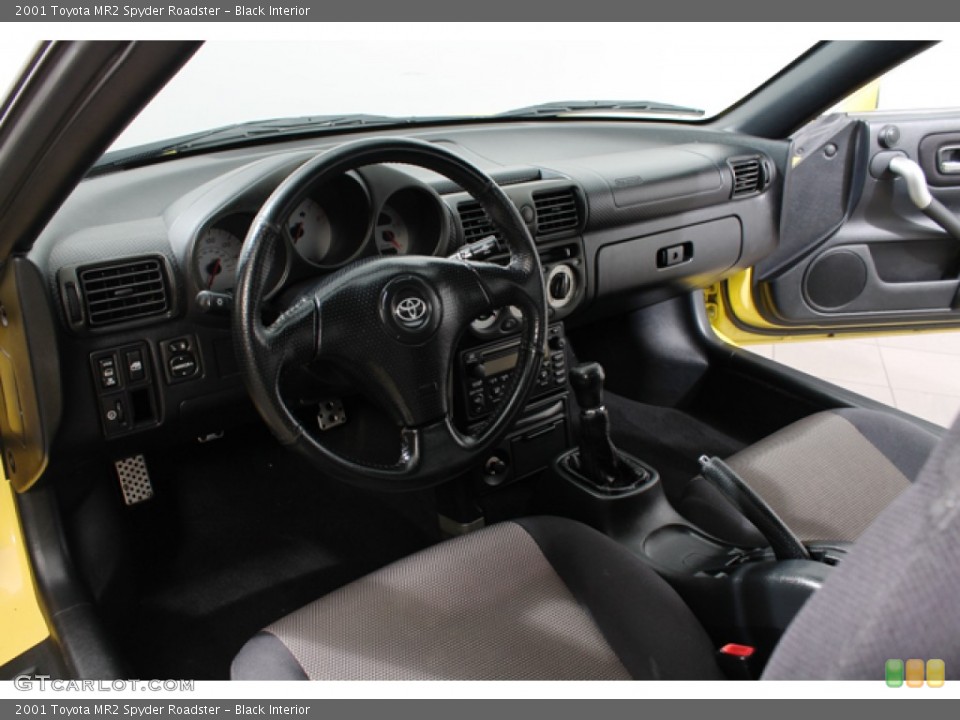 Black 2001 Toyota MR2 Spyder Interiors