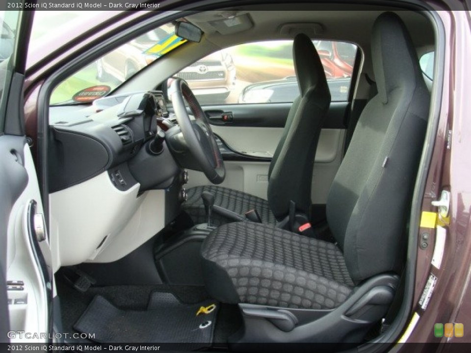 Dark Gray Interior Front Seat for the 2012 Scion iQ  #74722372