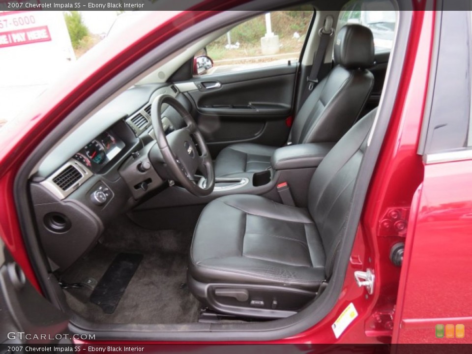 Ebony Black Interior Front Seat for the 2007 Chevrolet Impala SS #74728021