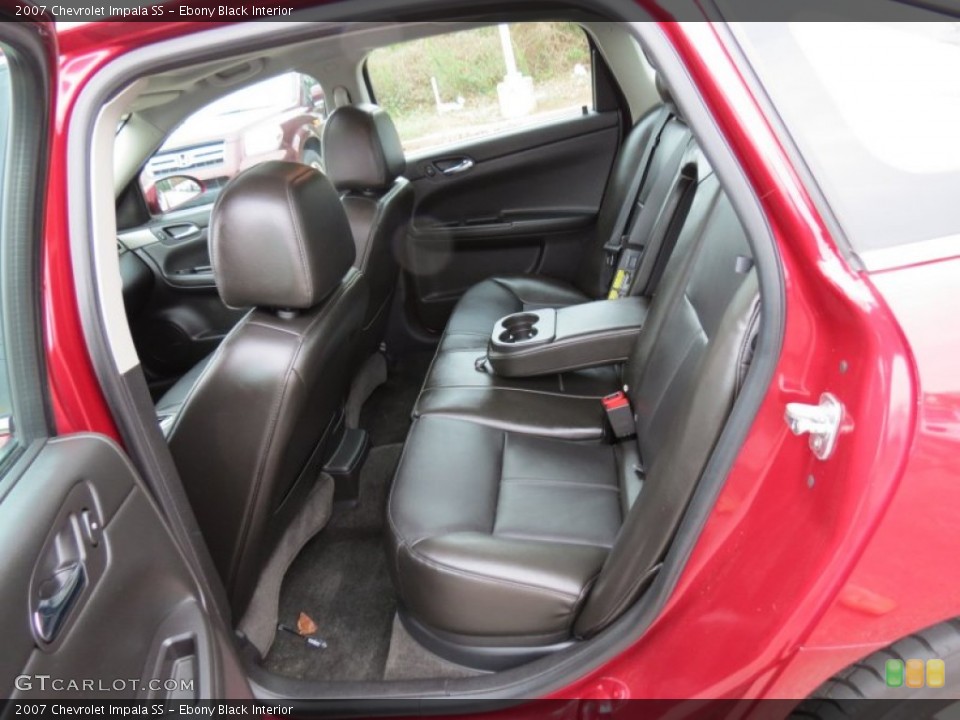 Ebony Black Interior Rear Seat for the 2007 Chevrolet Impala SS #74728069