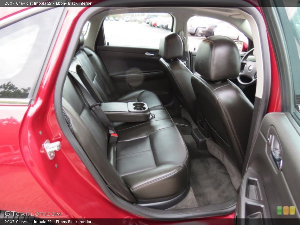 Ebony Black Interior Rear Seat for the 2007 Chevrolet Impala SS #74728120