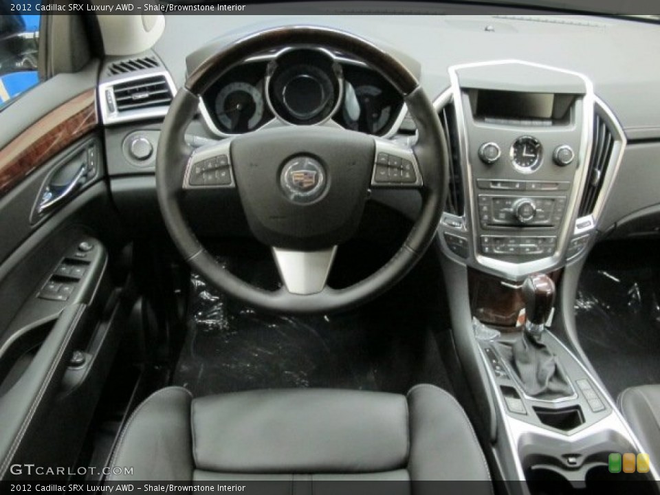 Shale/Brownstone Interior Dashboard for the 2012 Cadillac SRX Luxury AWD #74728422