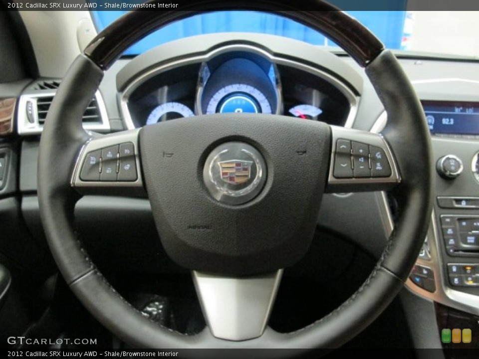 Shale/Brownstone Interior Steering Wheel for the 2012 Cadillac SRX Luxury AWD #74728541