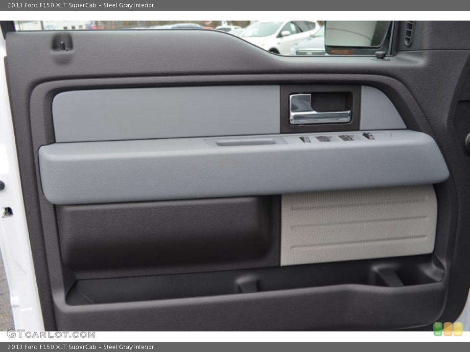 Steel Gray Interior Door Panel for the 2013 Ford F150 XLT SuperCab #74729524