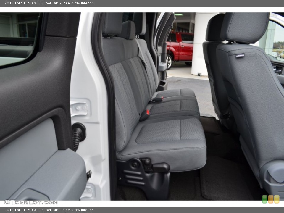Steel Gray Interior Rear Seat for the 2013 Ford F150 XLT SuperCab #74729598