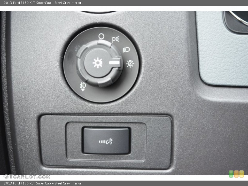 Steel Gray Interior Controls for the 2013 Ford F150 XLT SuperCab #74729848