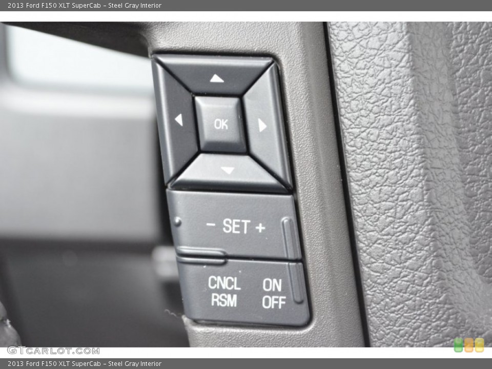 Steel Gray Interior Controls for the 2013 Ford F150 XLT SuperCab #74729863
