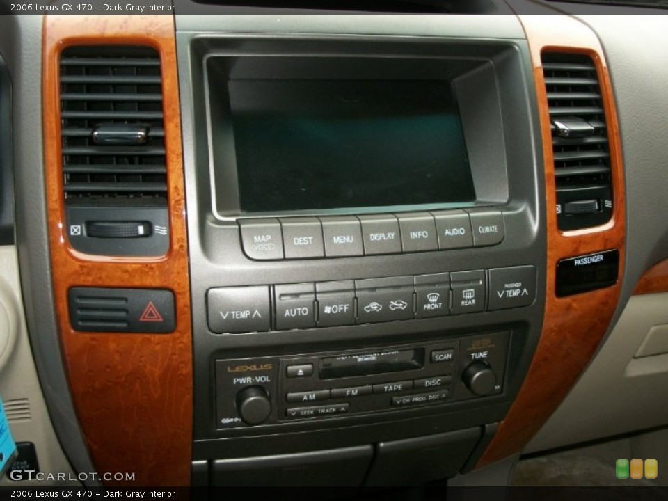 Dark Gray Interior Controls for the 2006 Lexus GX 470 #74733349