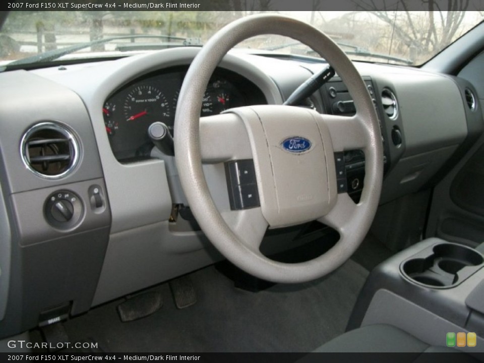 Medium/Dark Flint Interior Steering Wheel for the 2007 Ford F150 XLT SuperCrew 4x4 #74735378