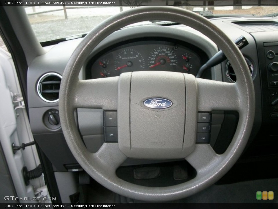 Medium/Dark Flint Interior Steering Wheel for the 2007 Ford F150 XLT SuperCrew 4x4 #74735506