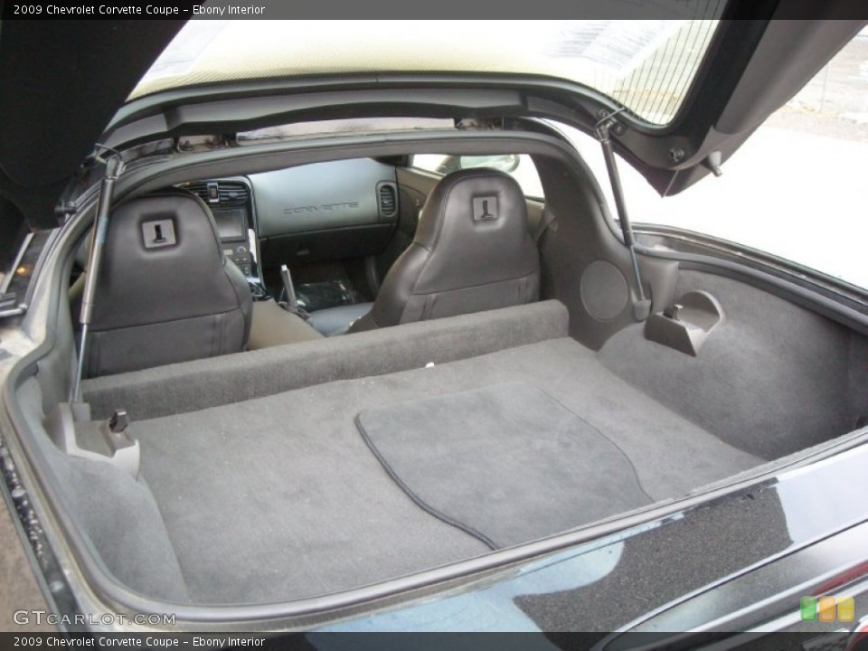 Ebony Interior Trunk for the 2009 Chevrolet Corvette Coupe #74736177