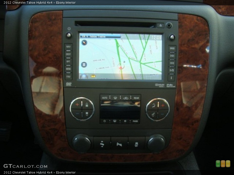 Ebony Interior Navigation for the 2012 Chevrolet Tahoe Hybrid 4x4 #74736793