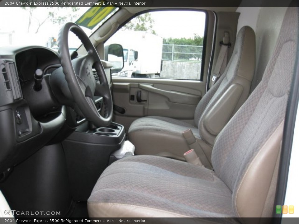 Neutral Interior Front Seat for the 2004 Chevrolet Express 3500 Refrigerated Commercial Van #74736922