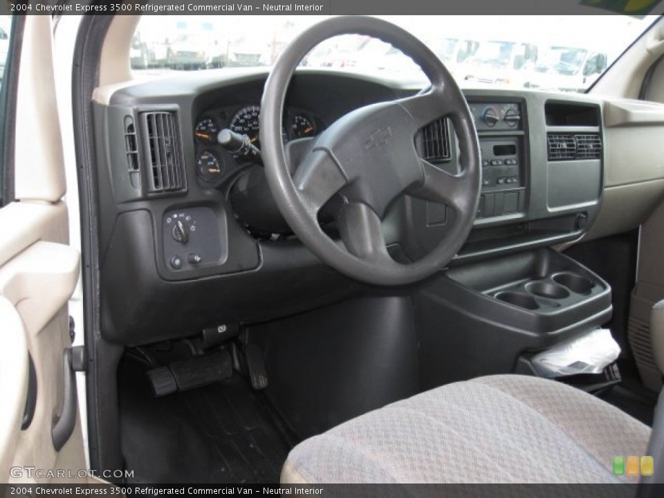 Neutral Interior Dashboard for the 2004 Chevrolet Express 3500 Refrigerated Commercial Van #74736937