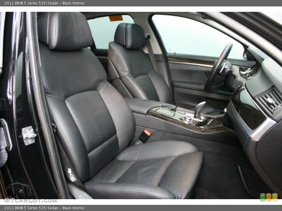 Black Interior Front Seat for the 2011 BMW 5 Series 535i Sedan #74739318