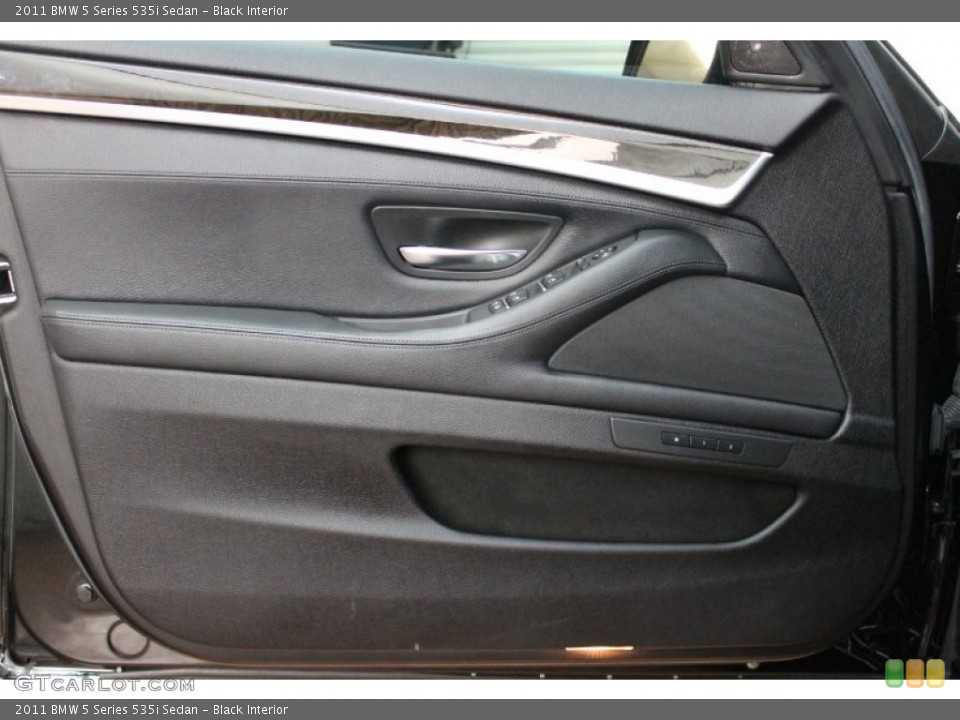 Black Interior Door Panel for the 2011 BMW 5 Series 535i Sedan #74739625