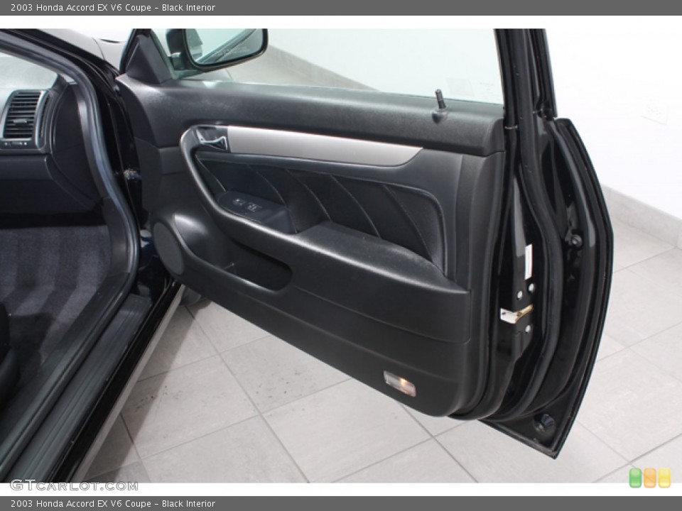 Black Interior Door Panel for the 2003 Honda Accord EX V6 Coupe #74743950