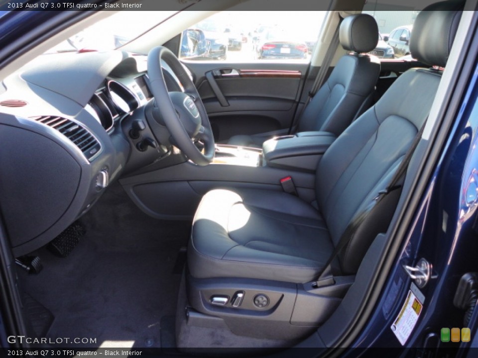 Black Interior Front Seat for the 2013 Audi Q7 3.0 TFSI quattro #74747995