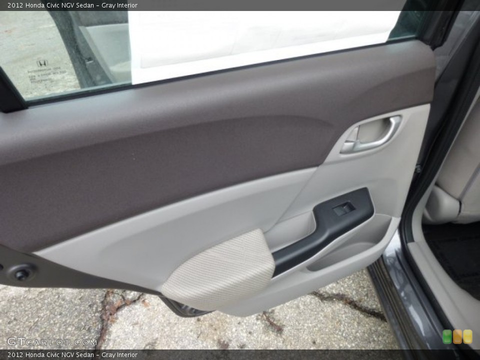 Gray Interior Door Panel for the 2012 Honda Civic NGV Sedan #74748719